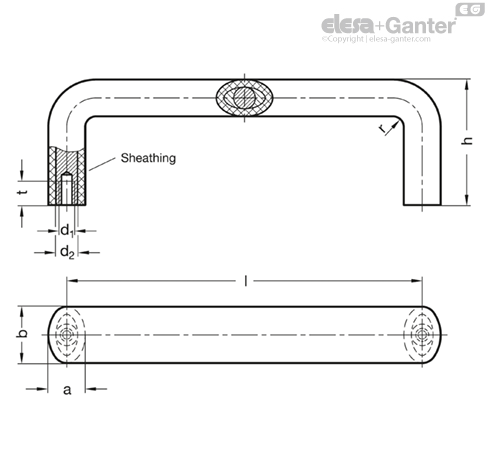 GN 564 Cabinet U-Handles | Elesa+Ganter